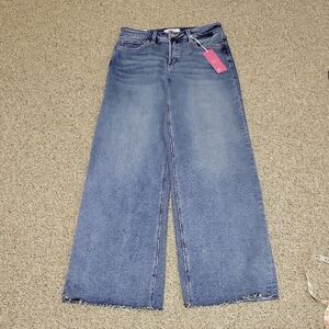 MoCo Boutique Women's Blue Wide-Leg Jeans, Sz 9/29 New With Tags